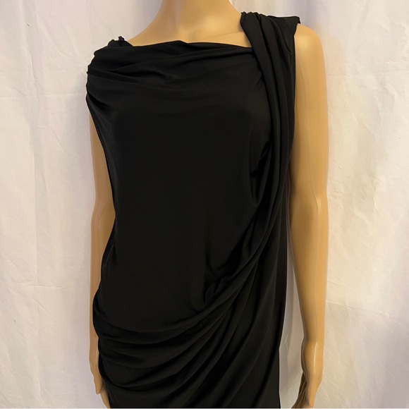 Lafayette 148 New York - W - Half-Off The Shoulder Little Black Dress - Size M - Picture 4 of 10
